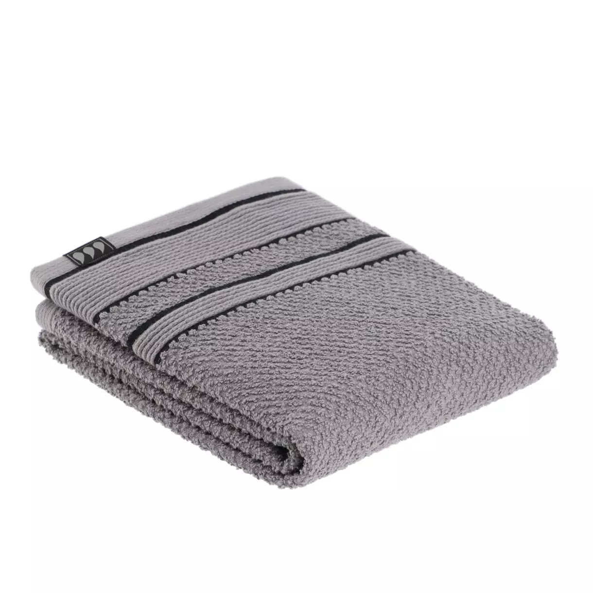 Toalla de baño (50 x 90 cm) Black Line Gris / negro 1