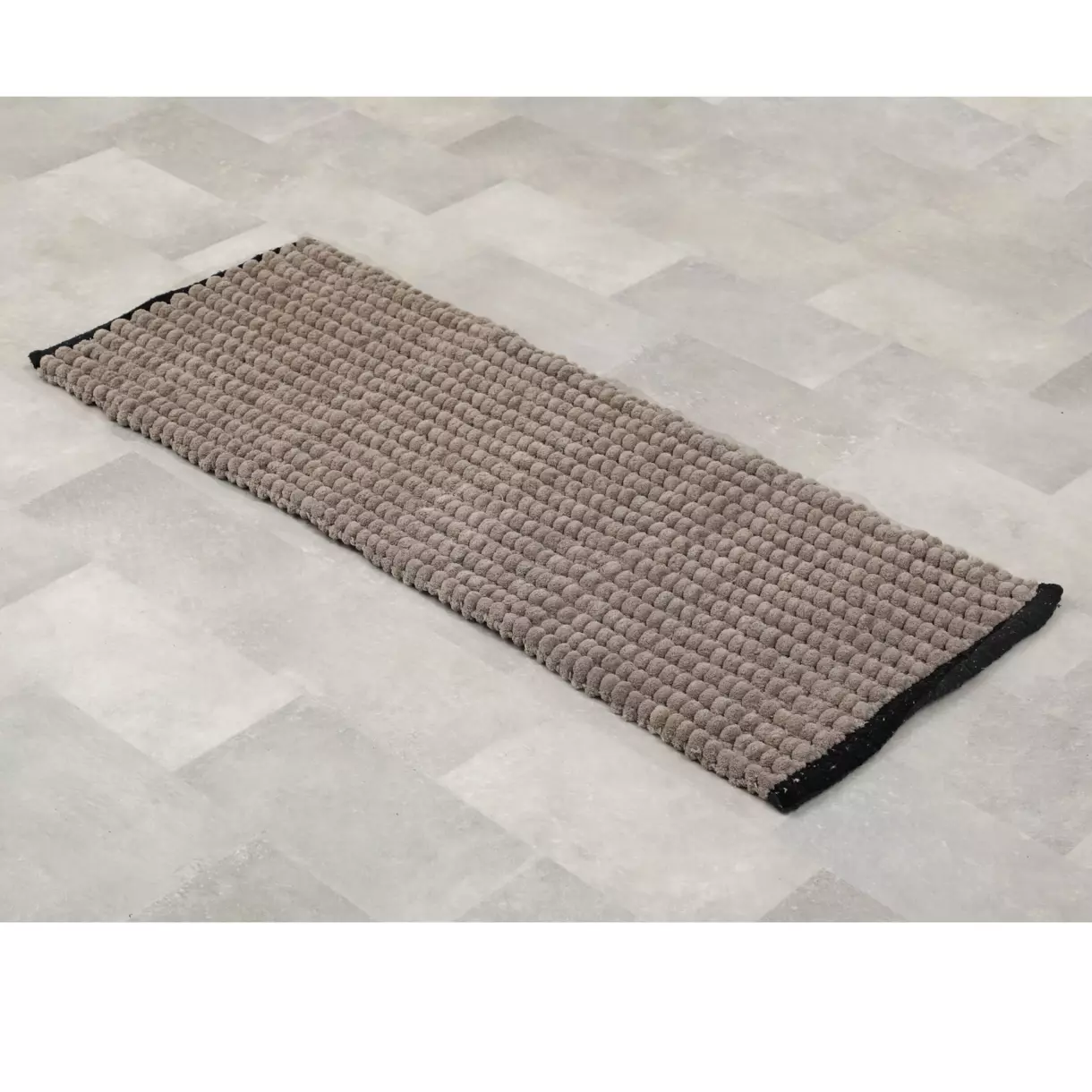 Alfombra para baño (120 cm) Black Line Gris cadena / negro 1