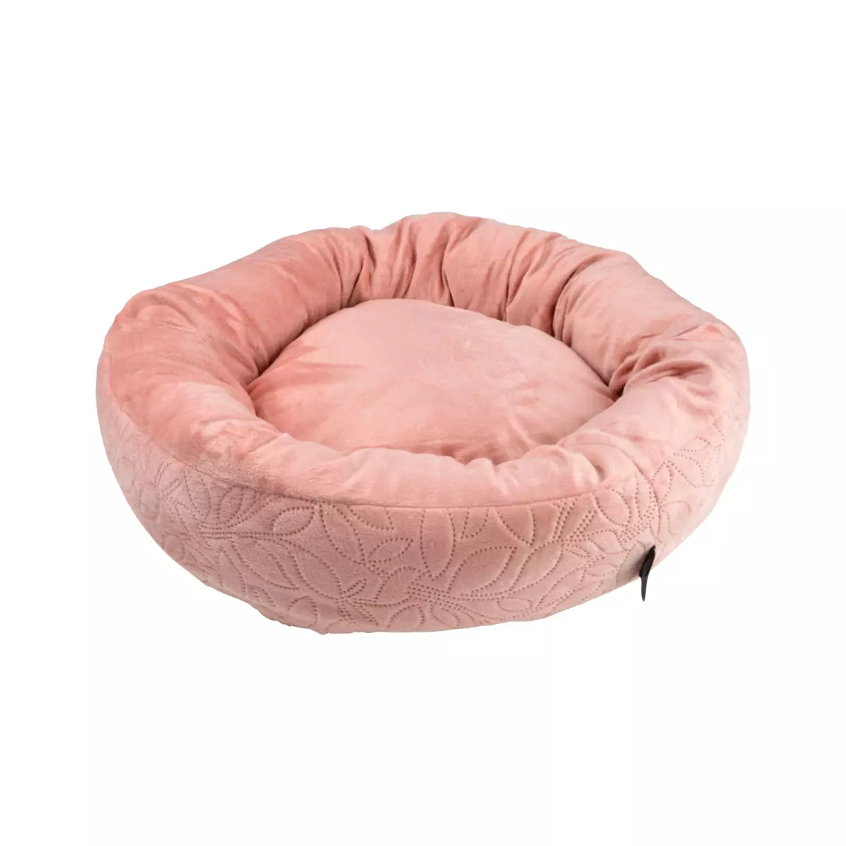 Cojín redondo donut Boho D50 cm Madera de rosa 1
