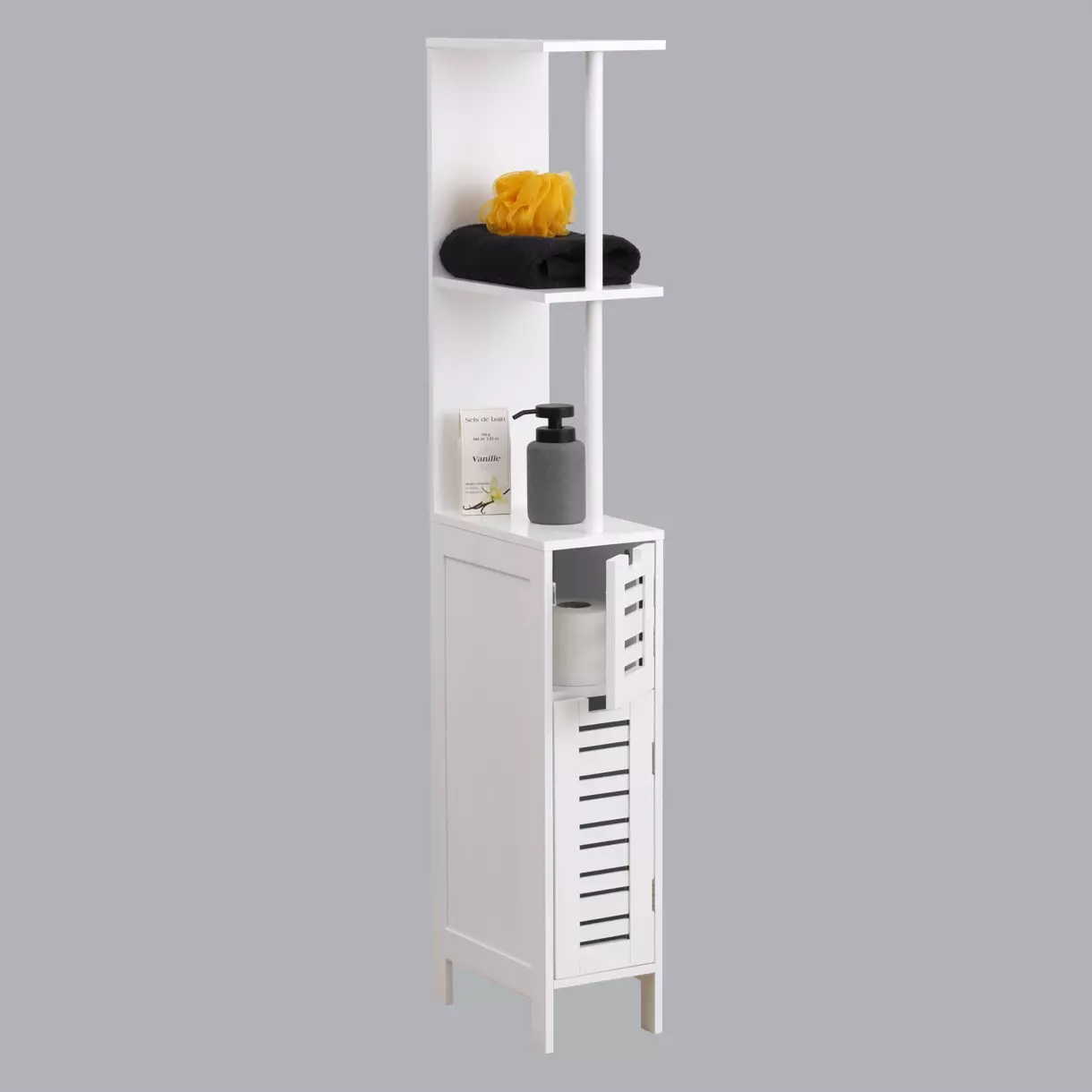 Mueble pequeño columna Miami Blanco 1