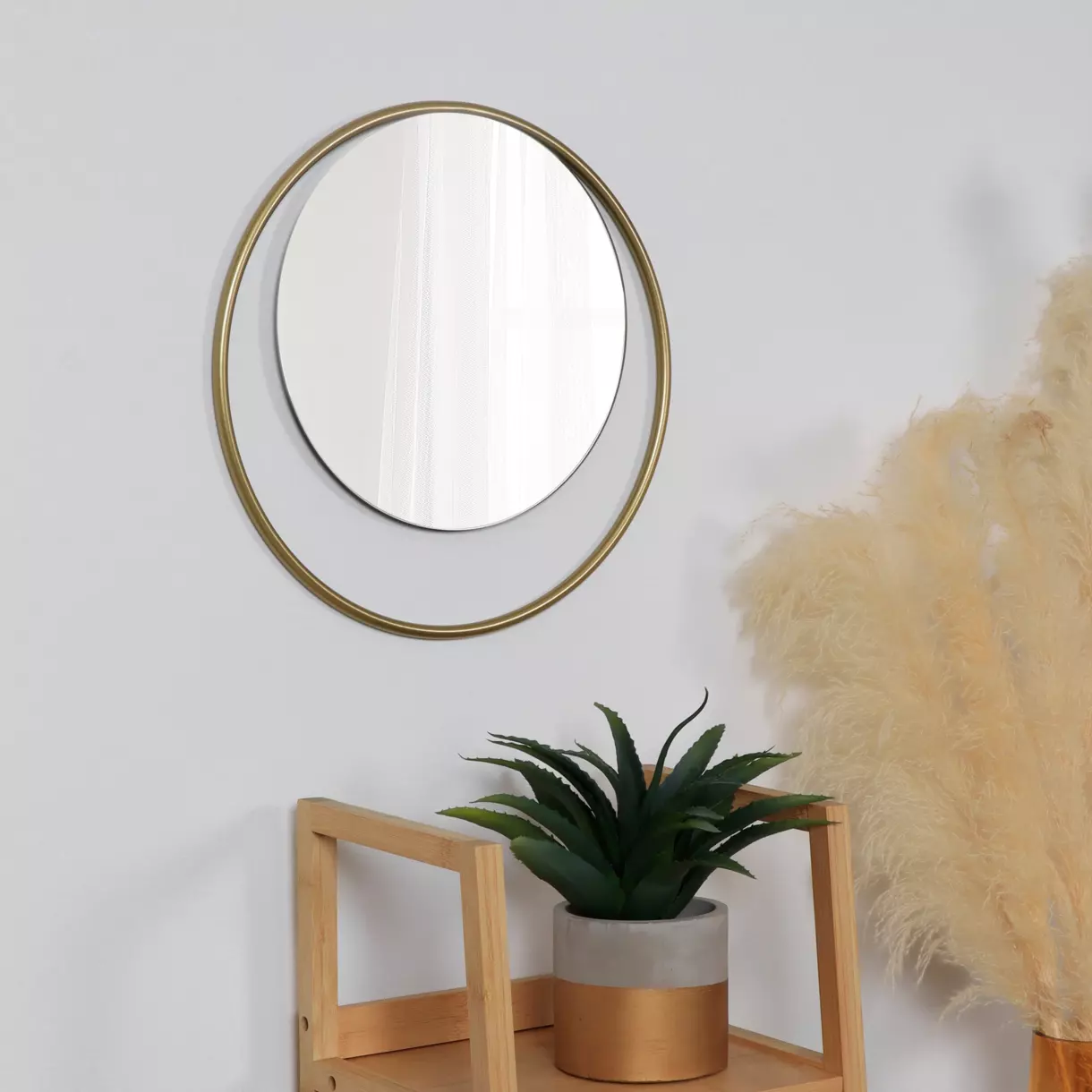 Miroir rond Cercle (D38 cm) Doré 1