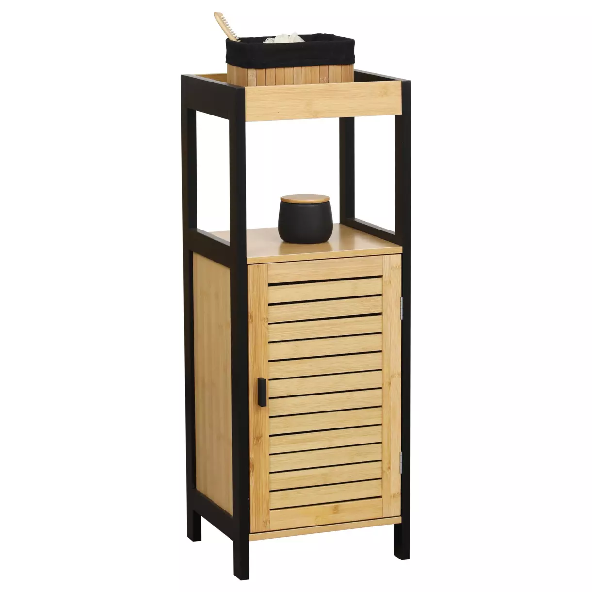 Mueble bajo Cebu Negro/Madera 1