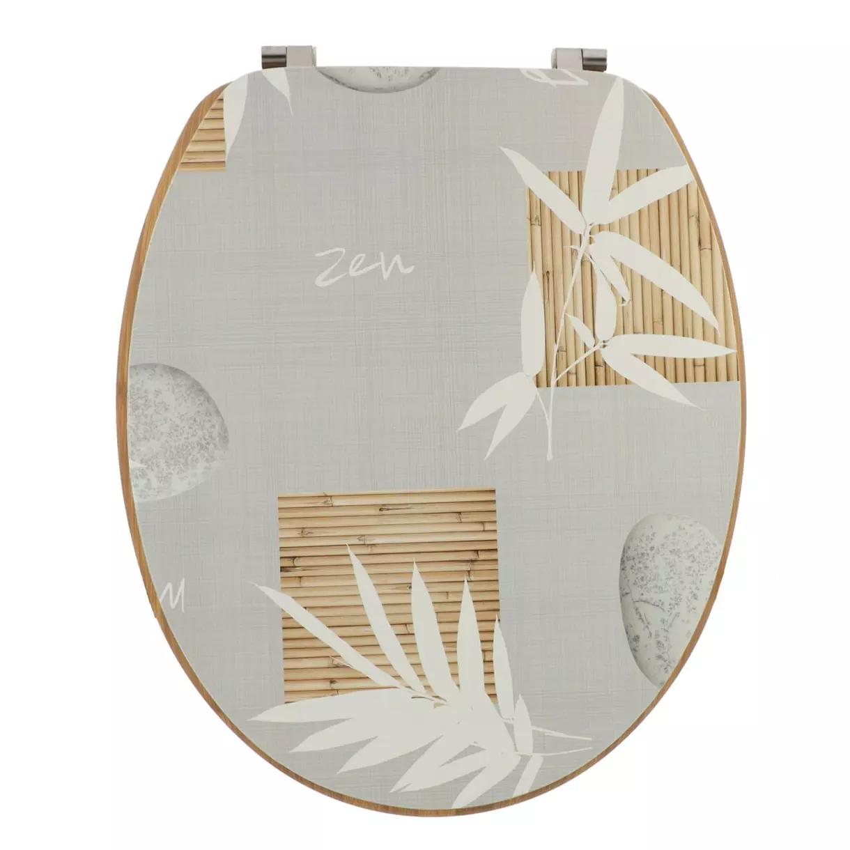 Abattant WC imitation Bambou Spirituality Gris 1