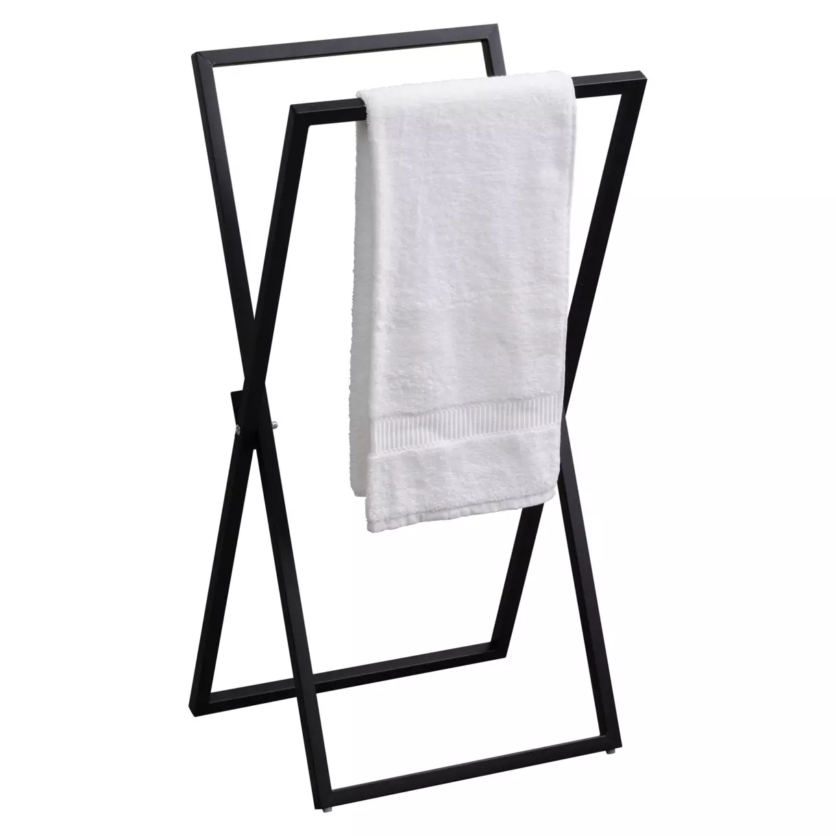 Porte serviette pliable Métal Noir 1