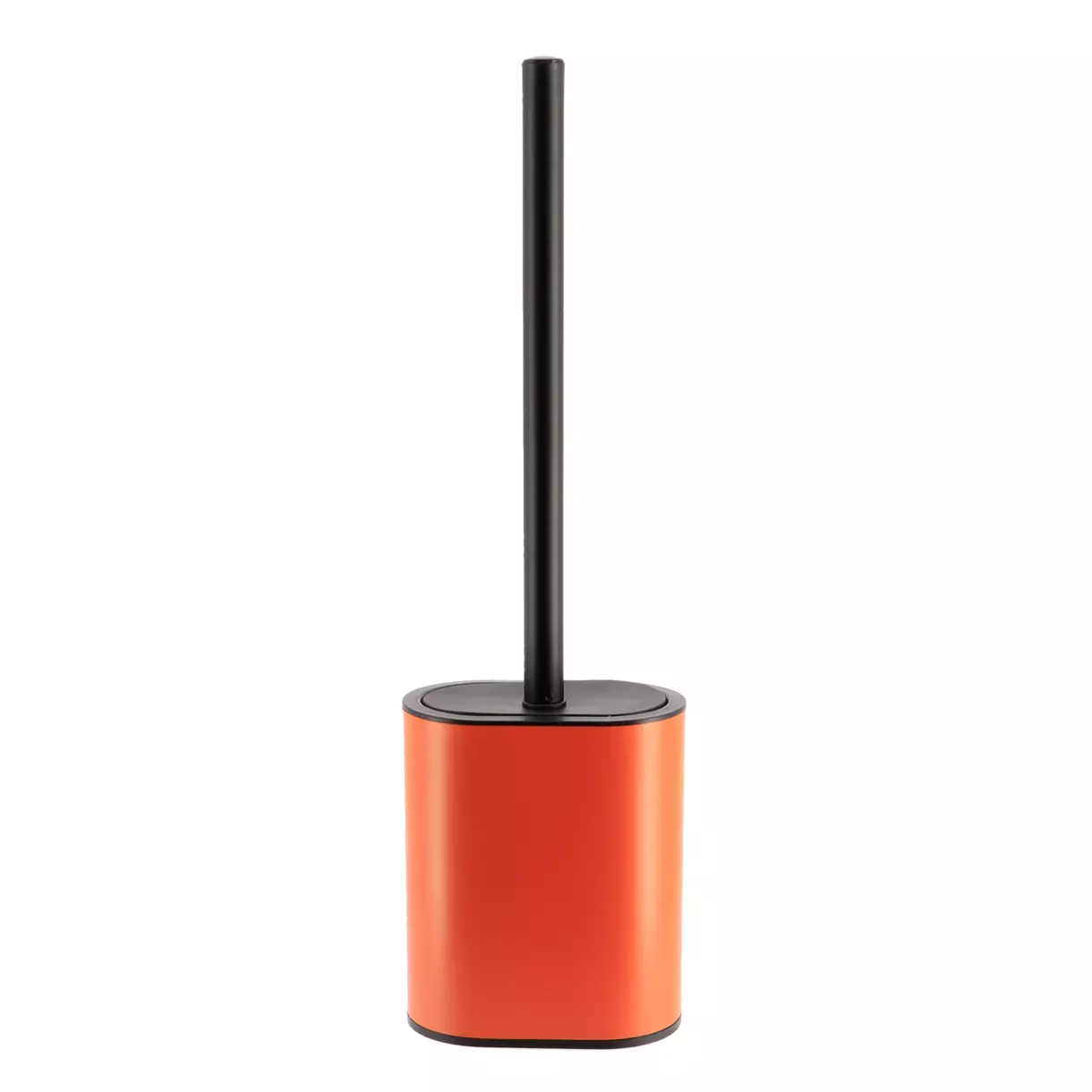 Scopino WC testa piatta Black line Terra di siena/Nero 1