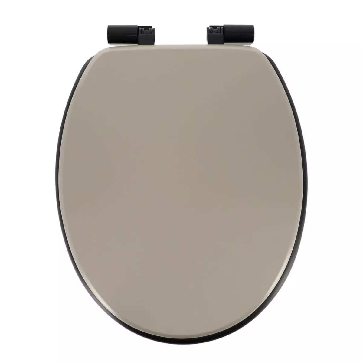 Abattant WC frein de chute Black Line Ficelle/Noir 1