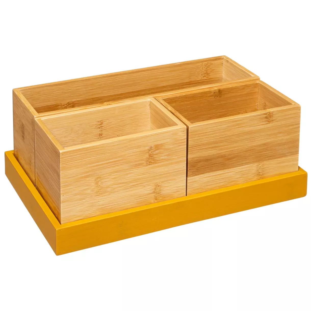 Set organizador moderno de mostaza 1