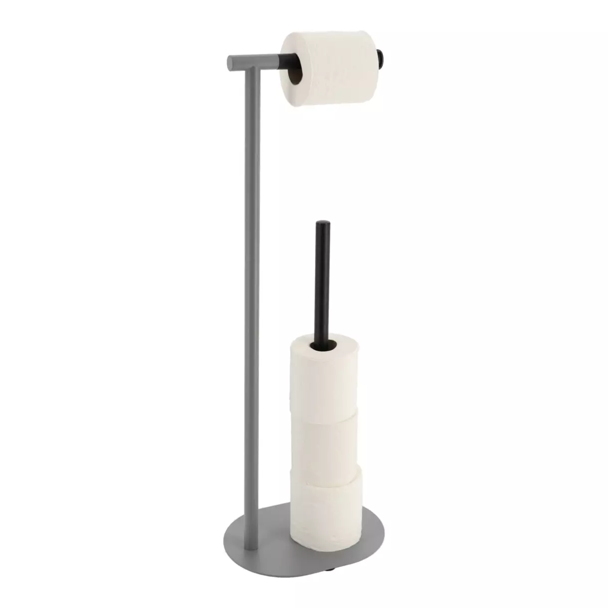 Dérouleur papier toilette avec réserve Black Line Gris/Noir 1