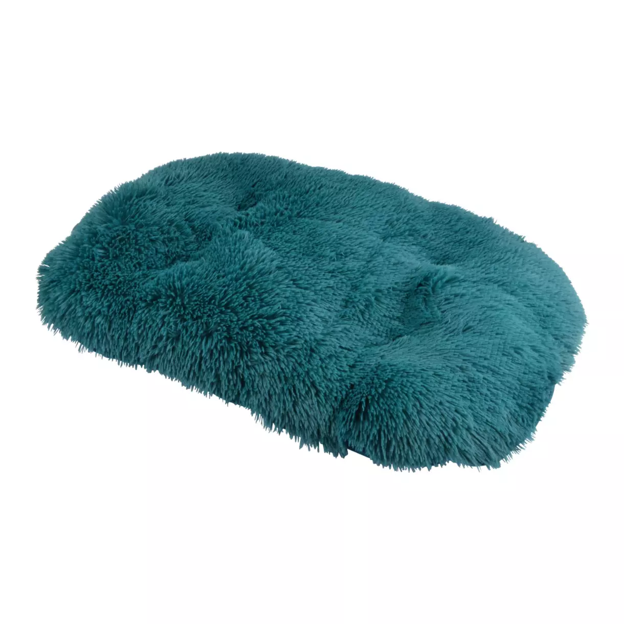 Matelas flocon réversible pour chat et chien Fluffy L87 cm Bleu pétrole 1