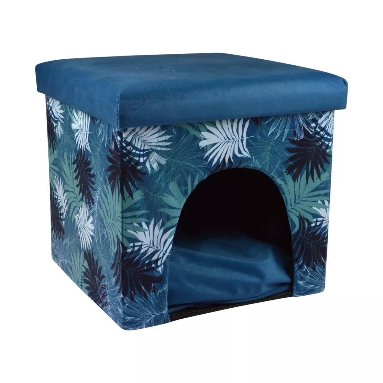 Niche Pouf déco d'intérieur pour chat L35 cm Eden Bleu 1