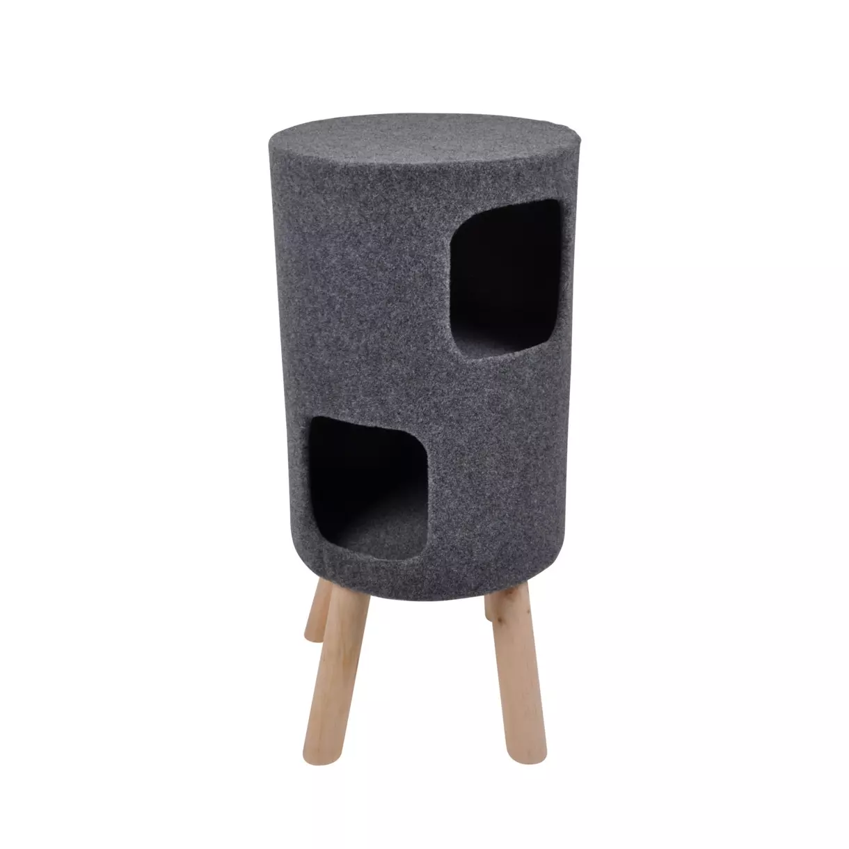 Árbol de diseño para gatos H73 cm Gris 1