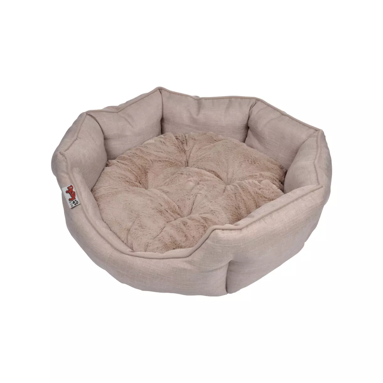 Panier rond pour chat et chien Newton D50 cm Ecru 1