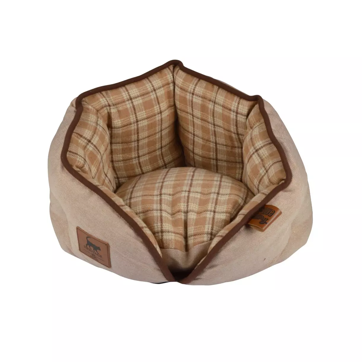 Panier rond pour chat et chien Heritage D40 cm Ecru 1