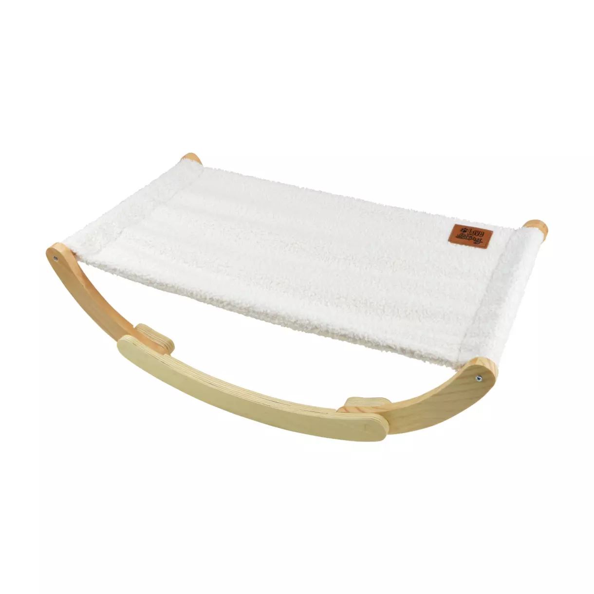 Hamaca mecedora para gatos Wooly Ecru 1