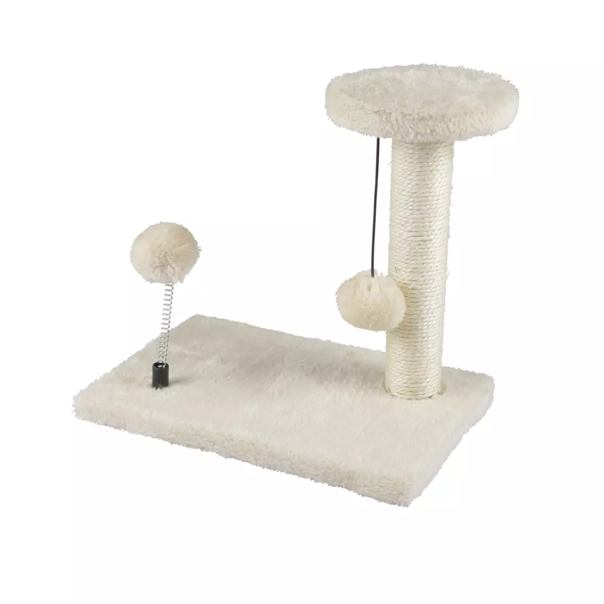 Arbre à chaton avec jouets Ecru 1