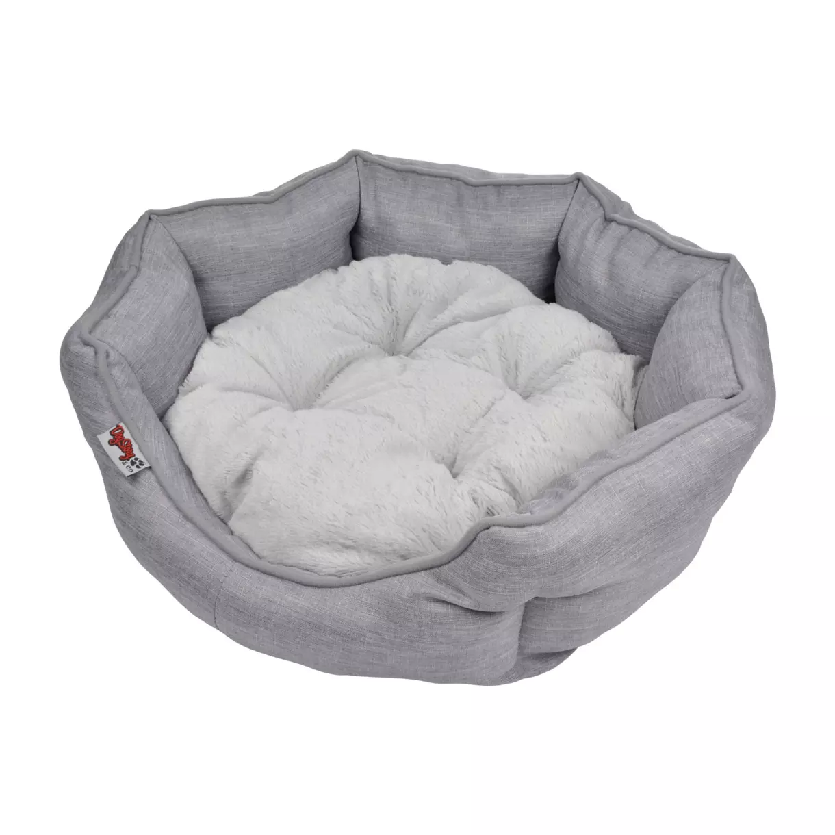 Panier rond pour chat et chien Newton D60 cm Gris 1