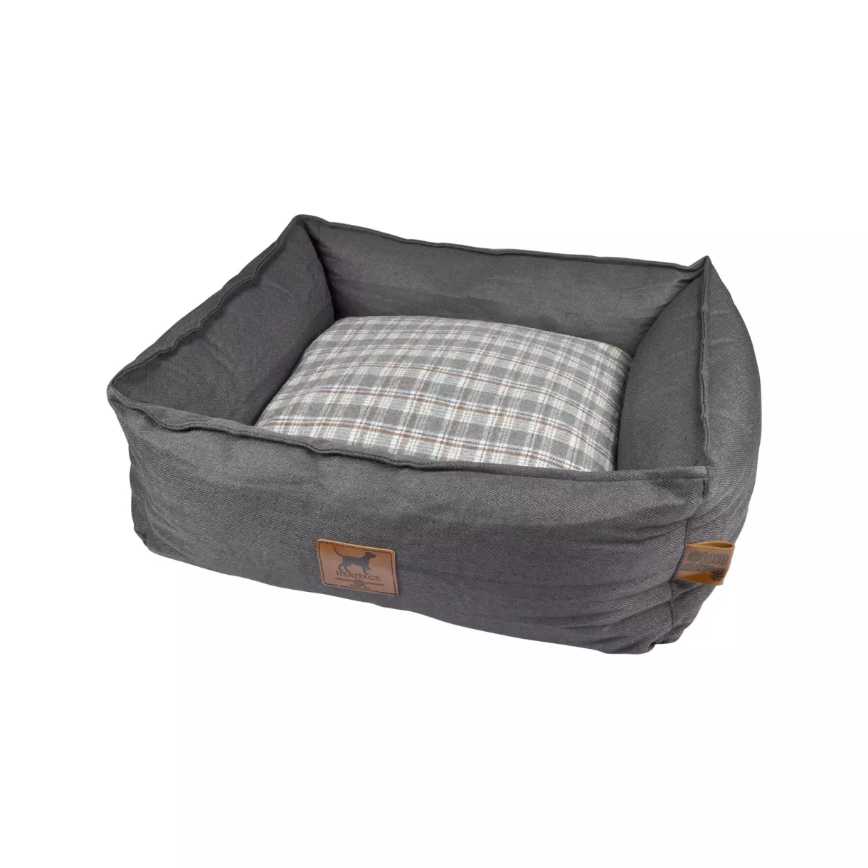 Mand rechthoekig (hond & kat) Héritage L55 cm Grijs 1