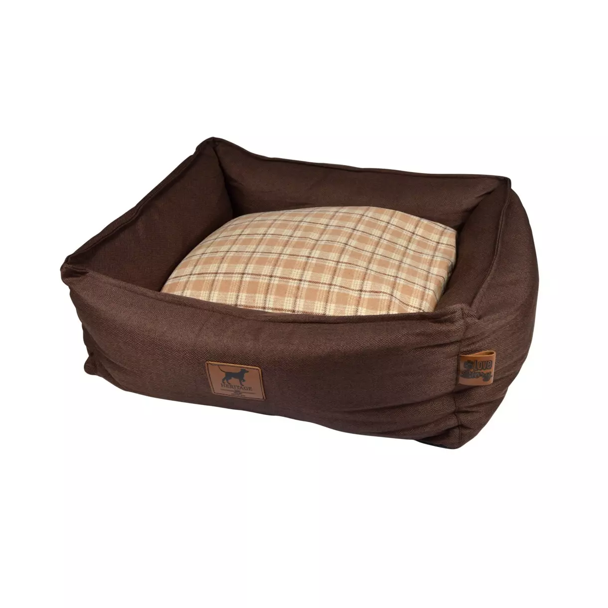 Mand rechthoekig (hond & kat) Héritage L55 cm Hazelnootkleur 1