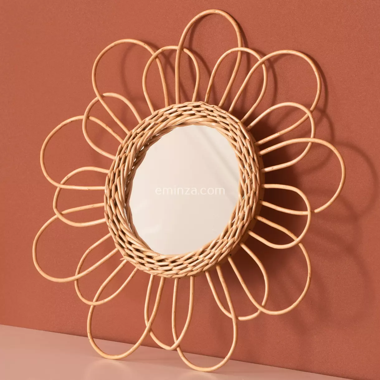 Spiegel Fleur Rotin Beige 1