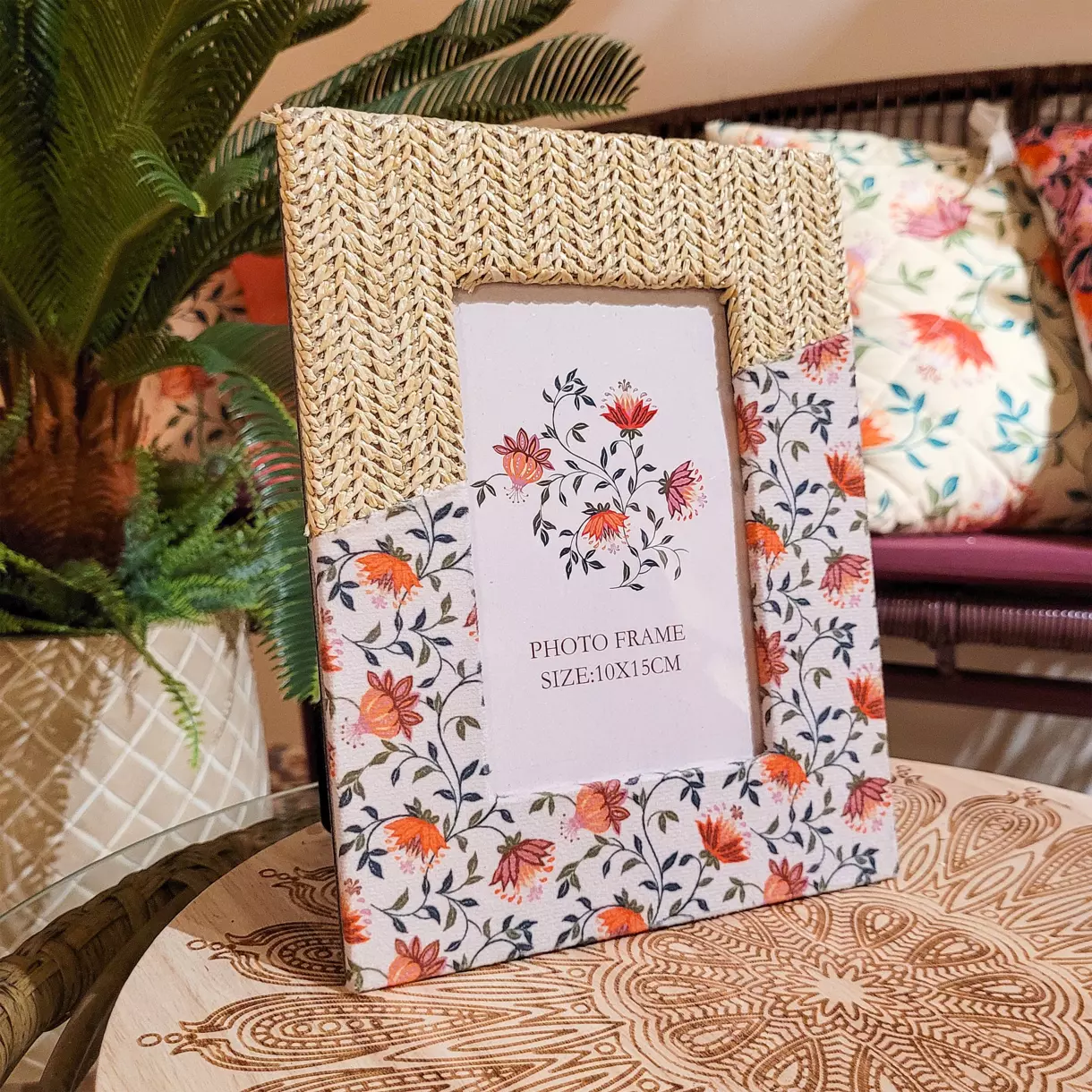 Cadre photo (10x15 cm) Fleuri Multicolore 1