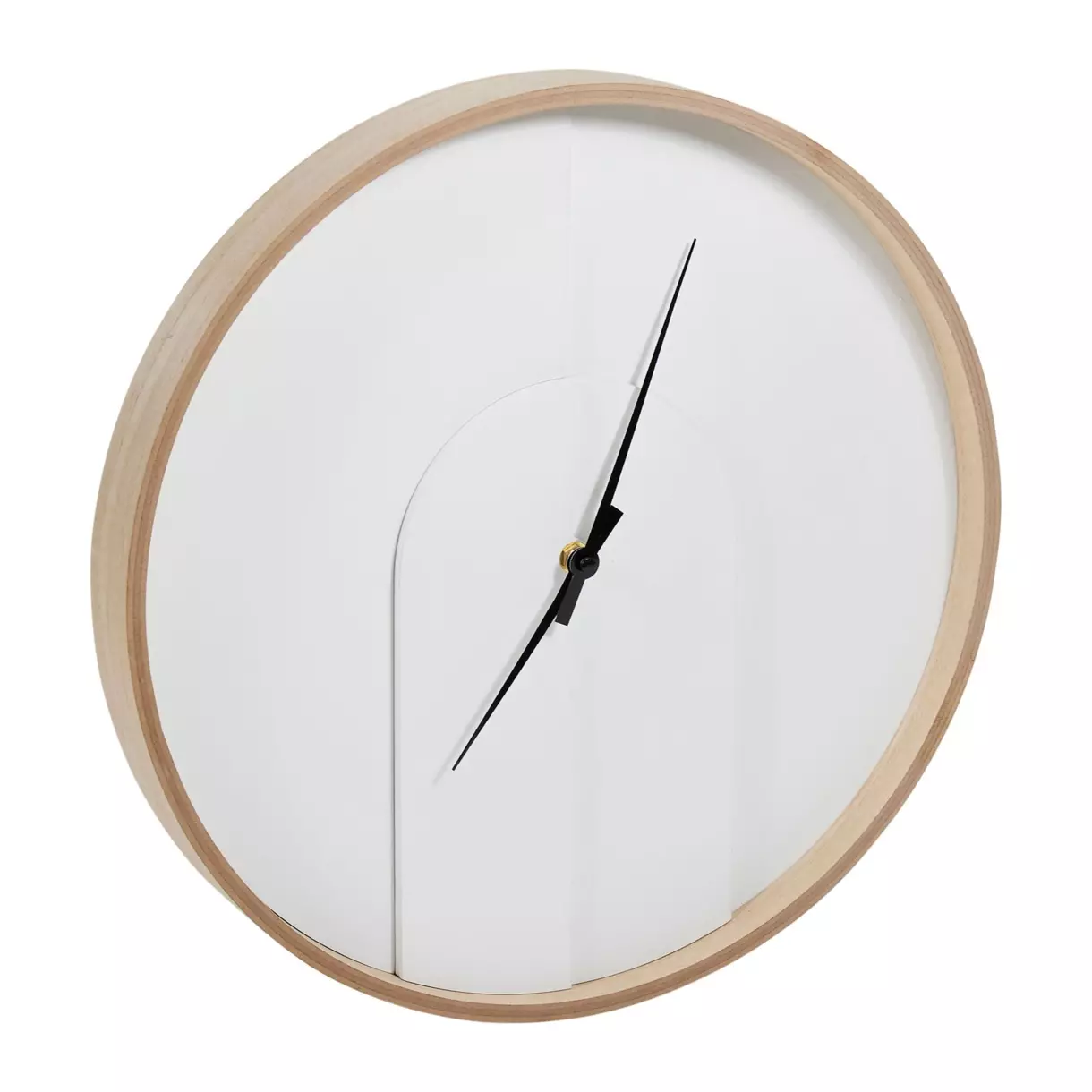 Houten muurklok (D40 cm) Durban Wit