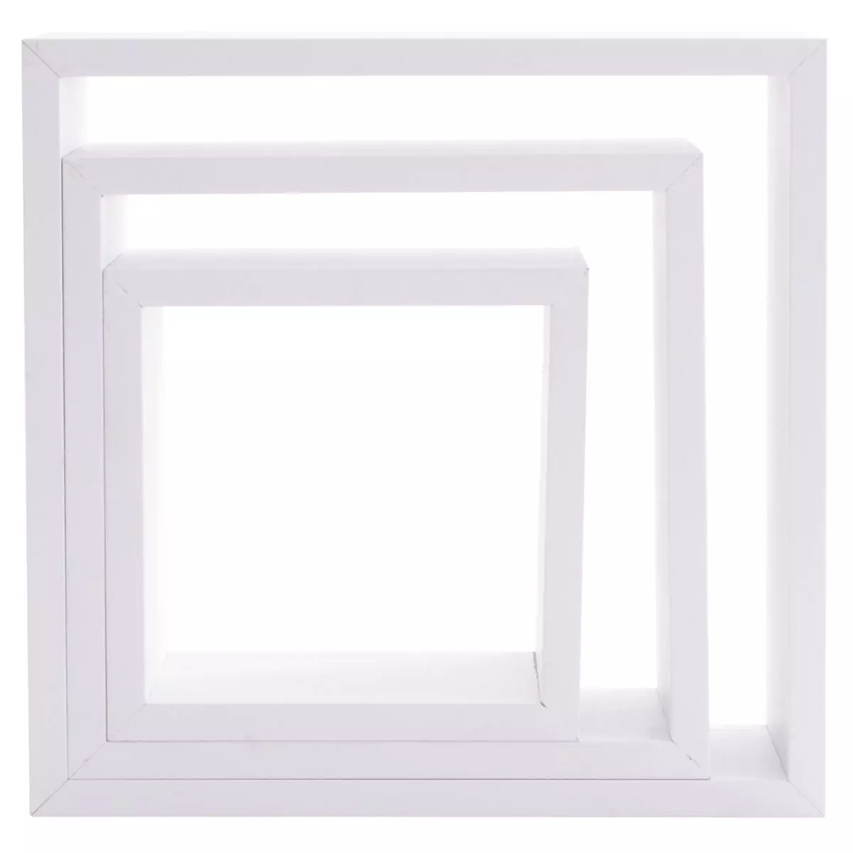 Set di 3 mensole Cube Bianco Modello grande 6