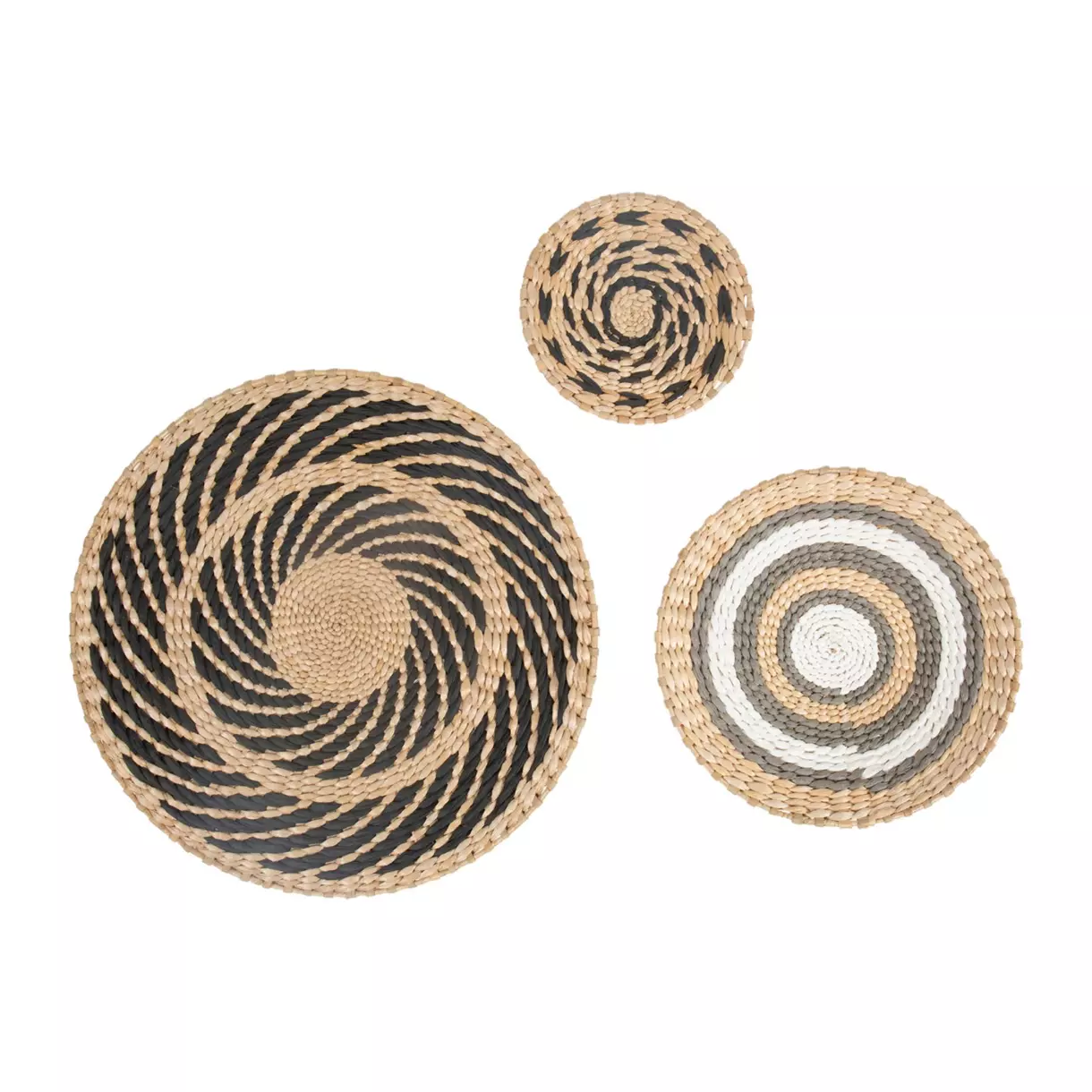 Lote de 3 adornos de pared Sioux Natural 1