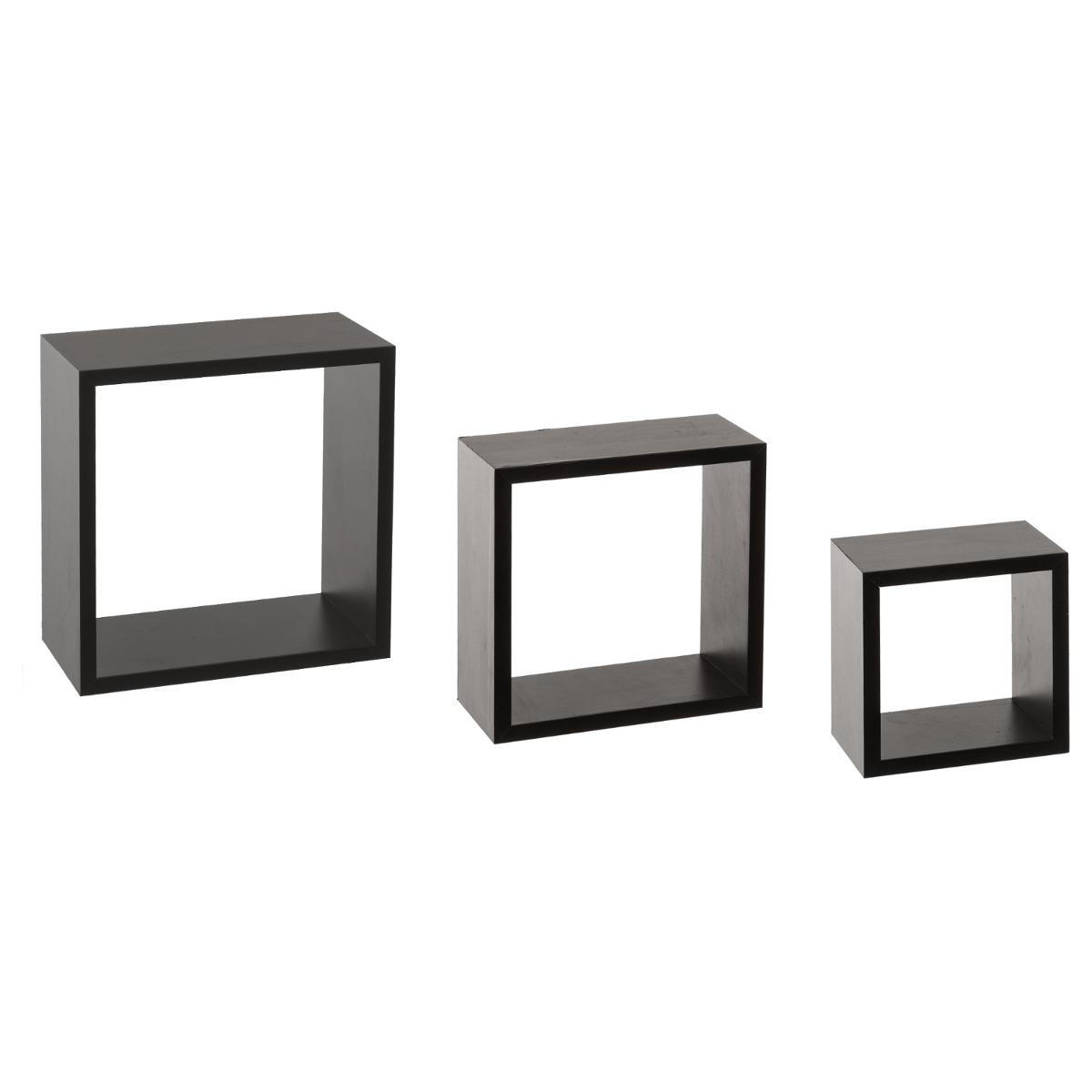 Lote de 3 estanterías Cubo Negro Modelo pequeño 1