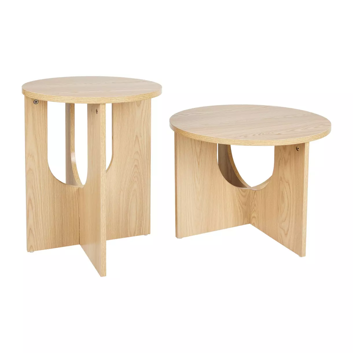 Juego de 2 mesitas bajas Oia Beige 1