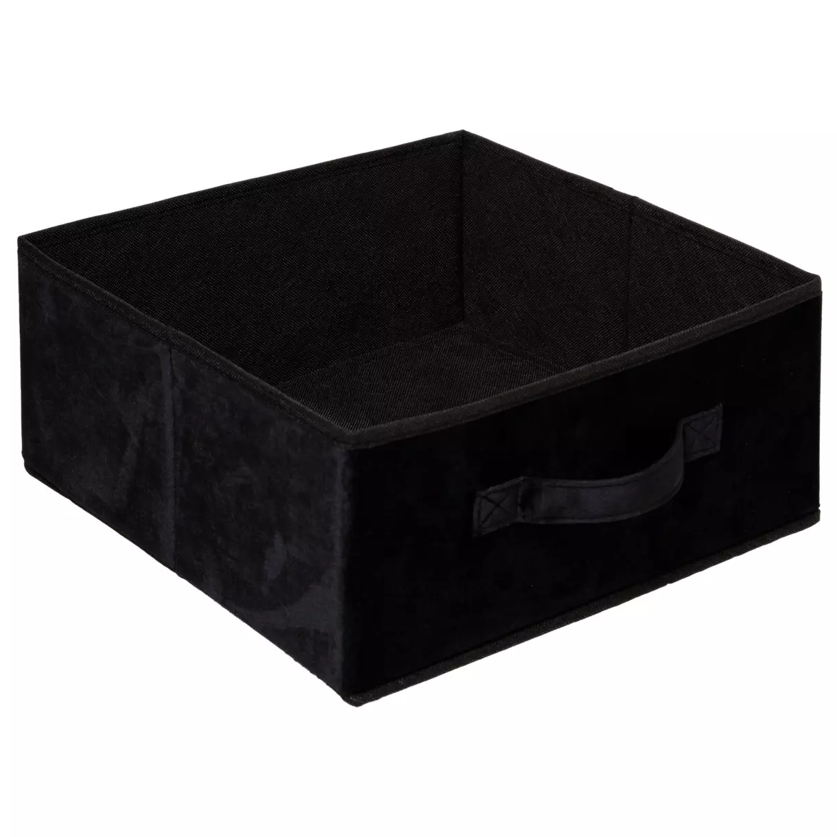 Panier de rangement velours (31 x 15 cm) Lia Noir 1