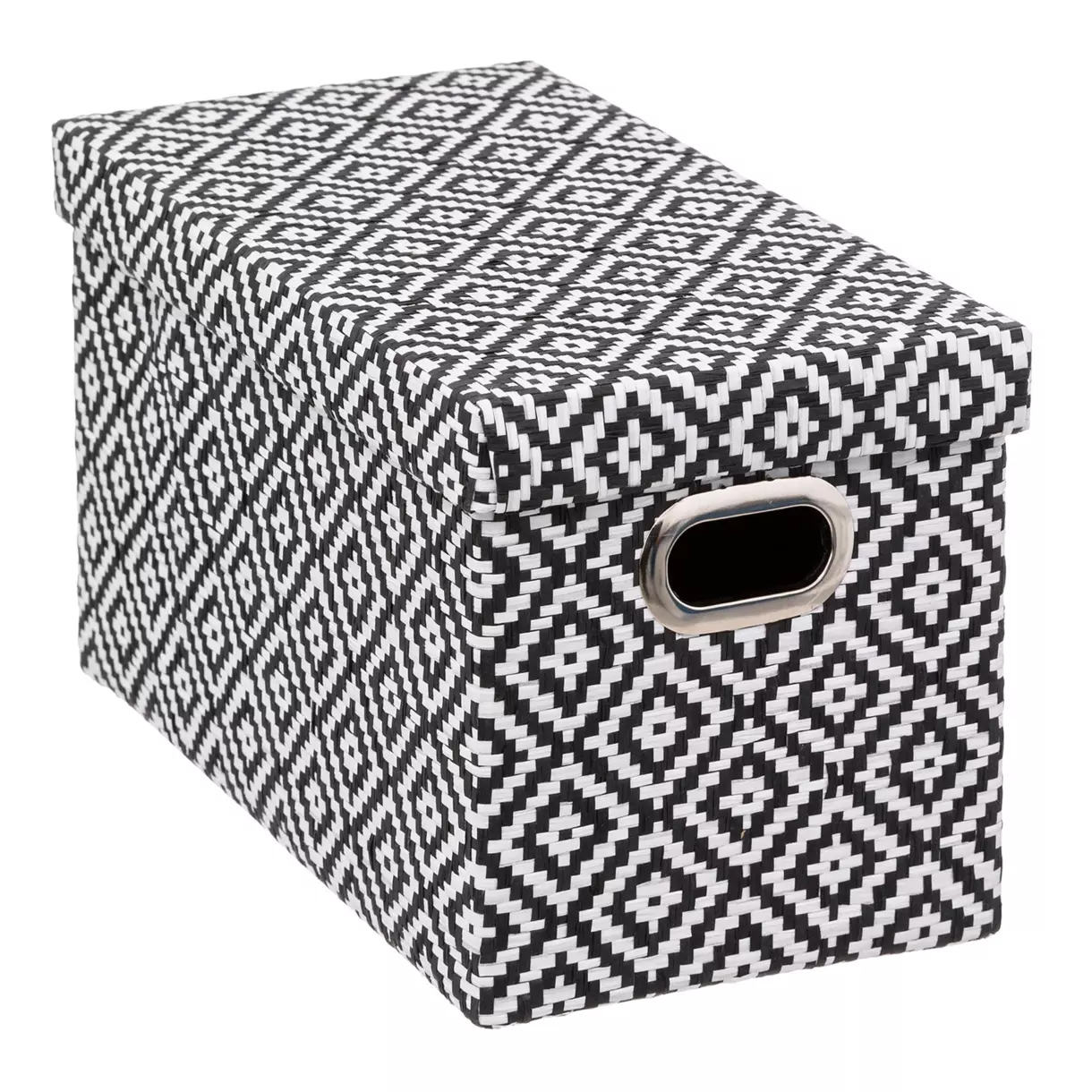 Caja de almacenamiento (15 x 31 cm) con dibujos en blanco y negro 1