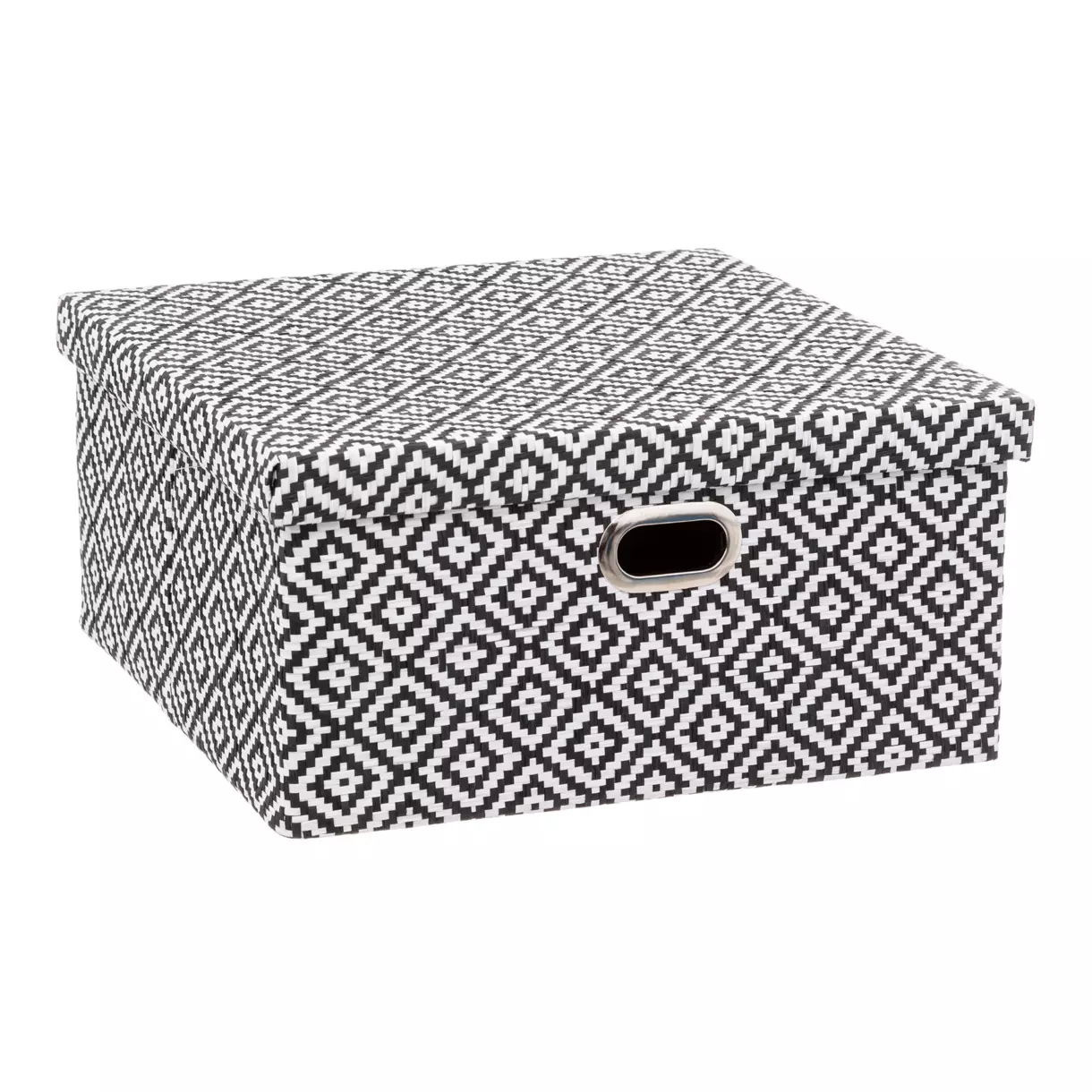 Caja de almacenamiento (31 x 15 cm) con dibujos en blanco y negro 1