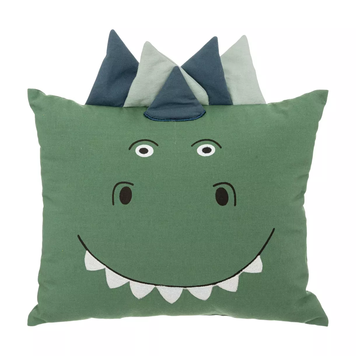 Coussin carré enfant( 40 cm) Dino Vert