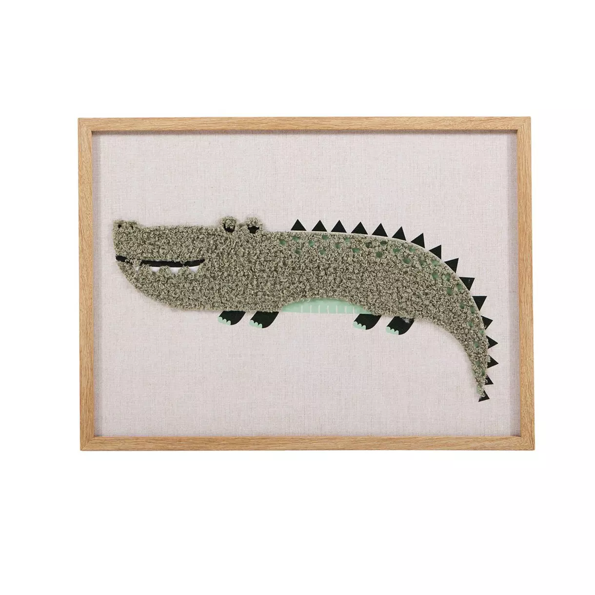 Toile murale enfant Crocodile Vert 1