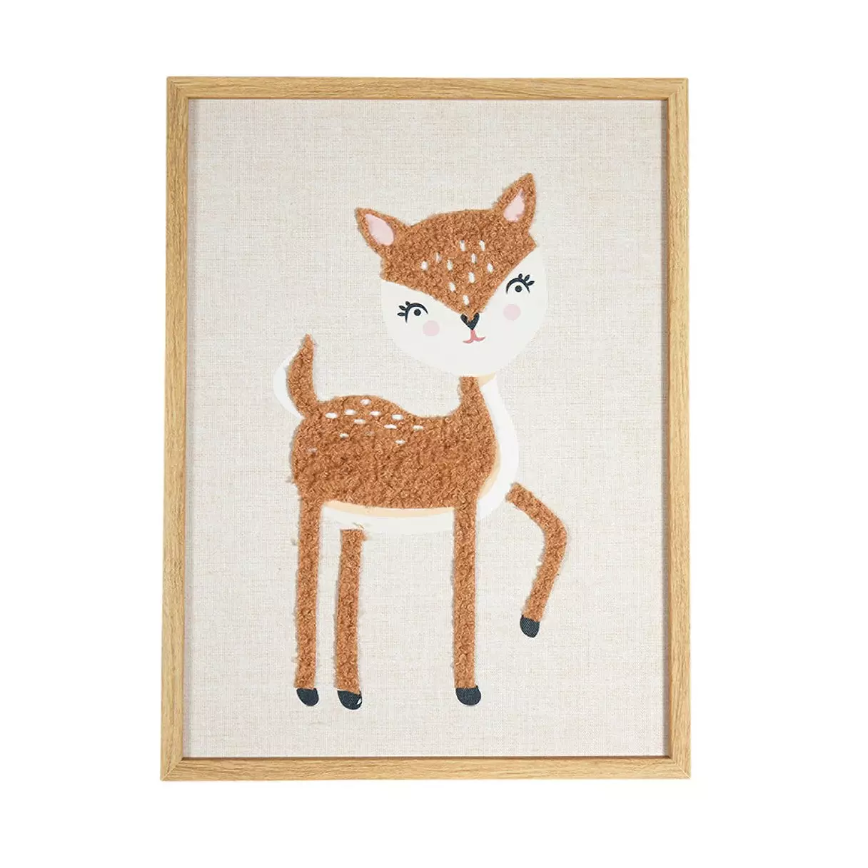 Toile murale enfant Faon Marron 1