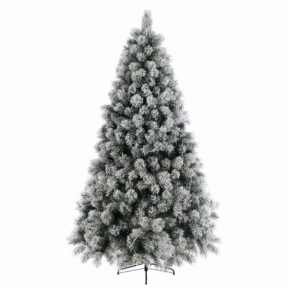 Künstlicher Weihnachtsbaum Edmonton H180 cm Grün verschneit 1