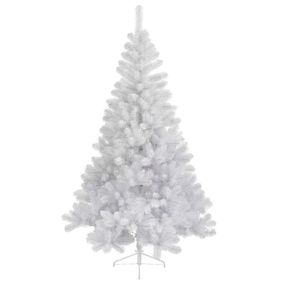 Árbol artificial de Navidad Real Alto 210 cm Blanco 1