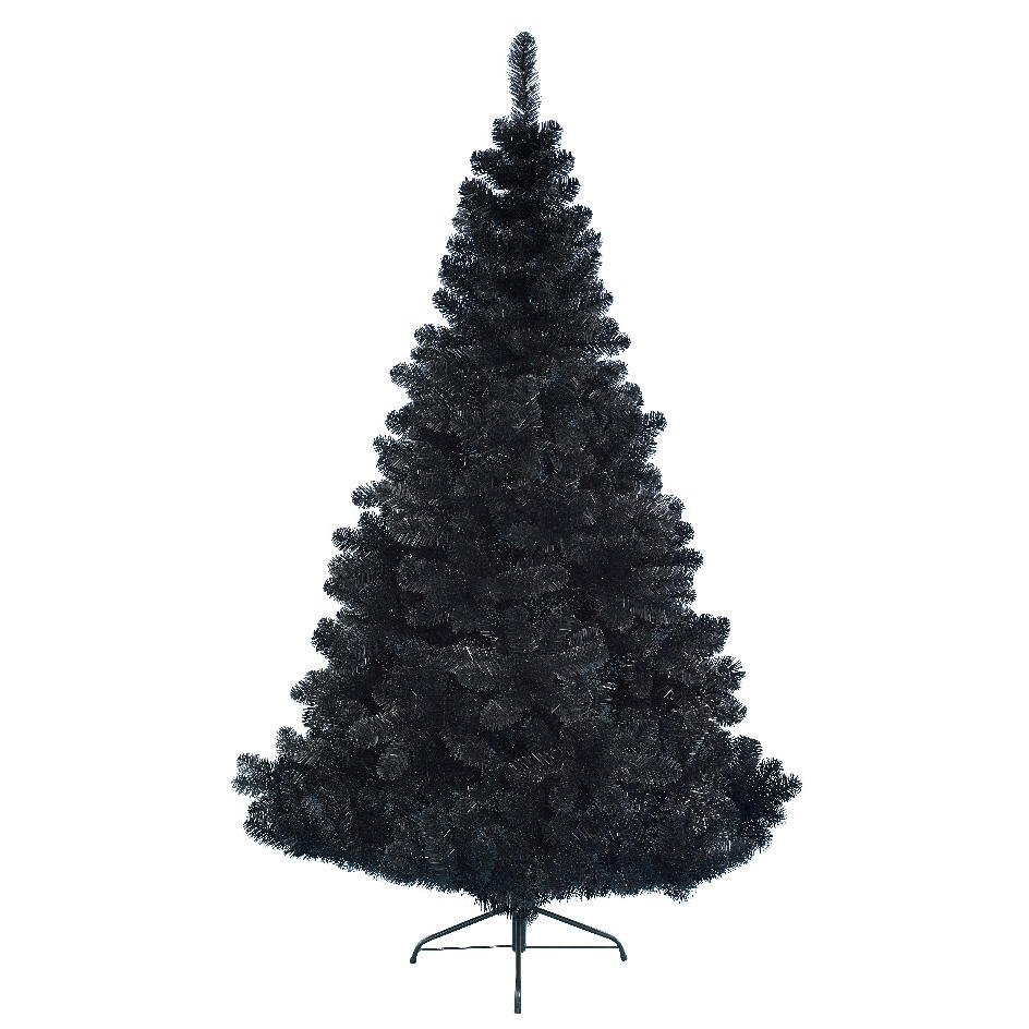 Sapin artificiel de Noël Black Royal H150 cm Noir 1