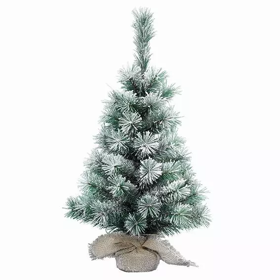 Árbol artificial de Navidad Edmonton Alto 75 cm Verde nevado 1