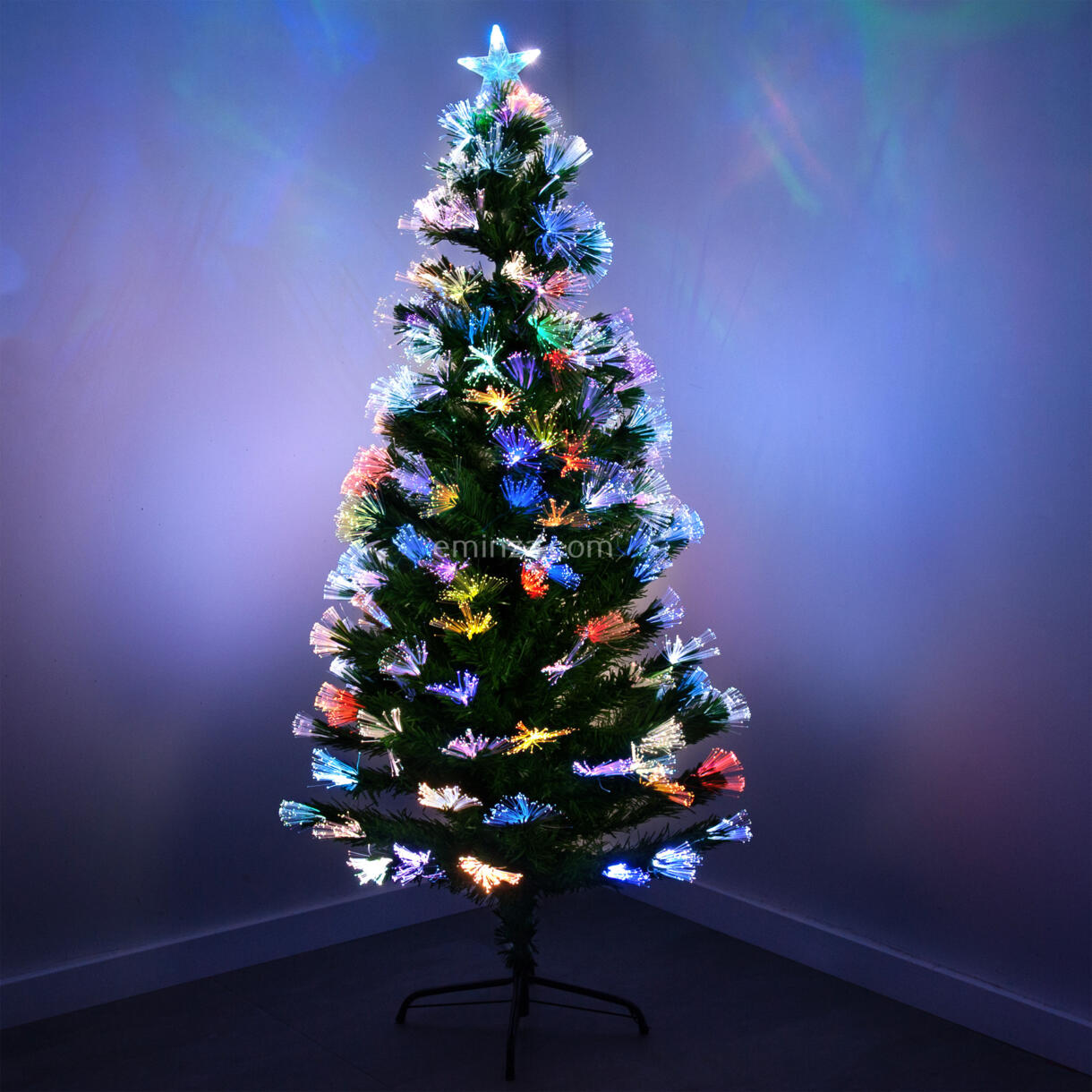 Árbol de Navidad de fibra óptica Mágico Altura 90 cm 1