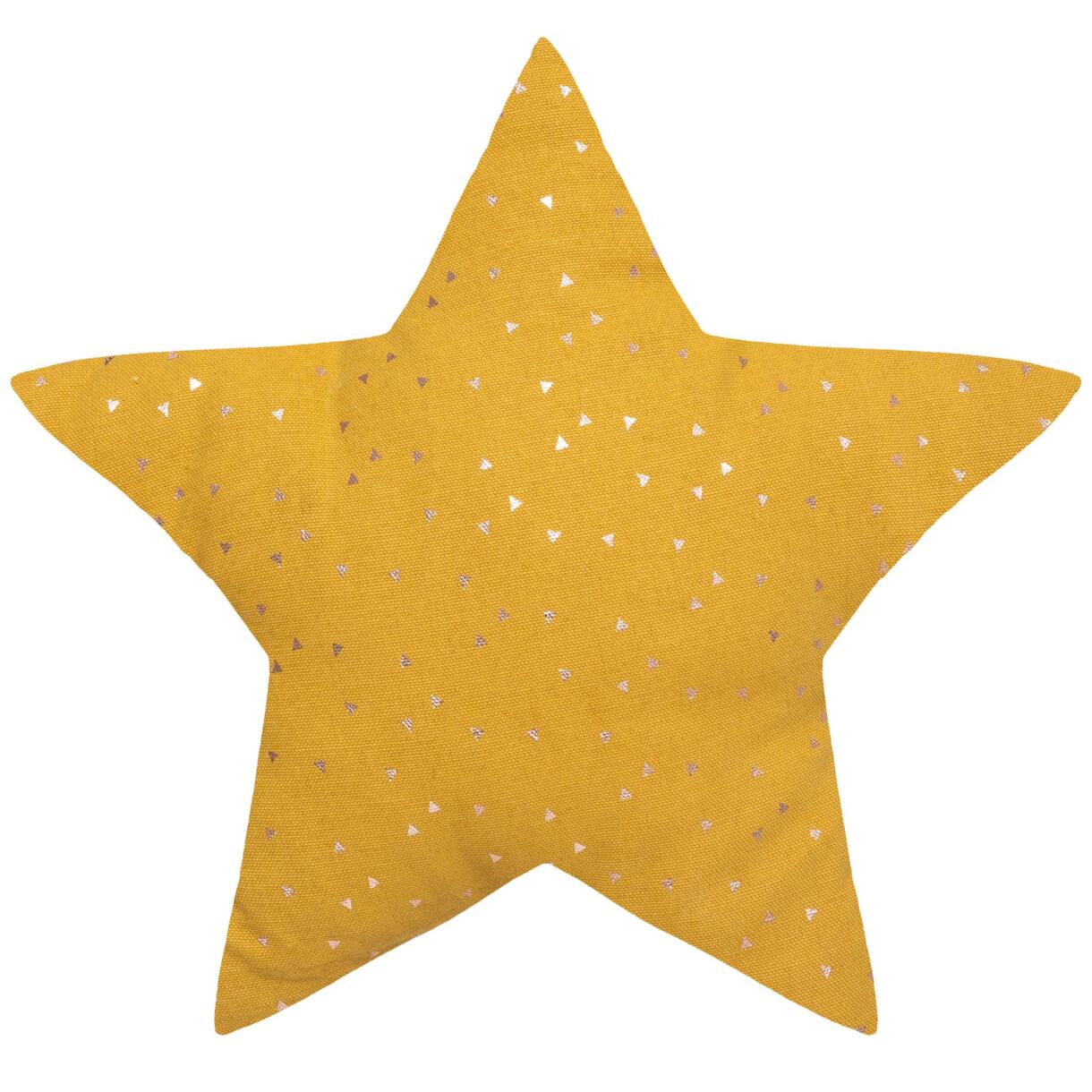 Cojín Estrella Berlingot Amarillo ocre 1