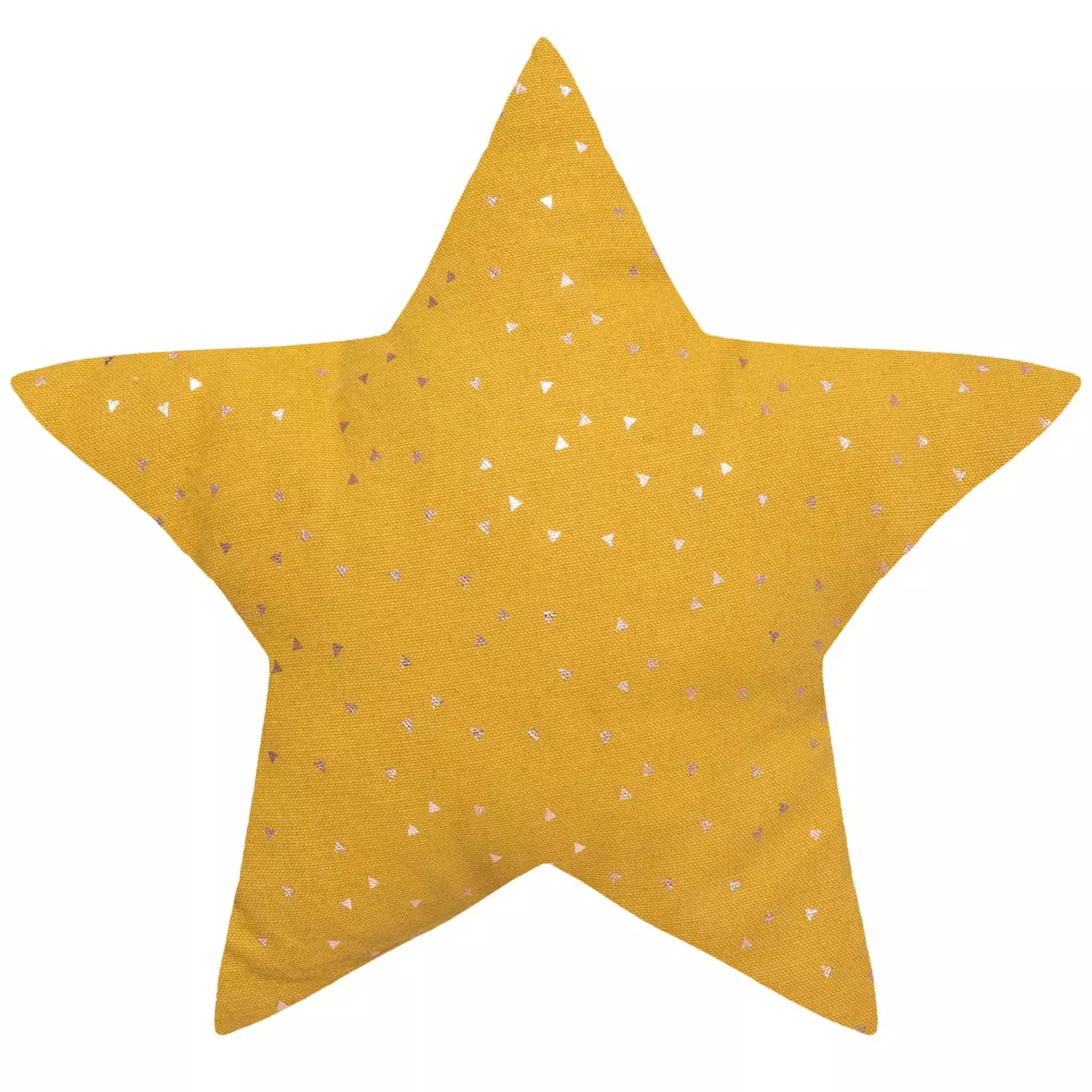 Coussin enfant Etoile Berlingot Jaune ocre 1