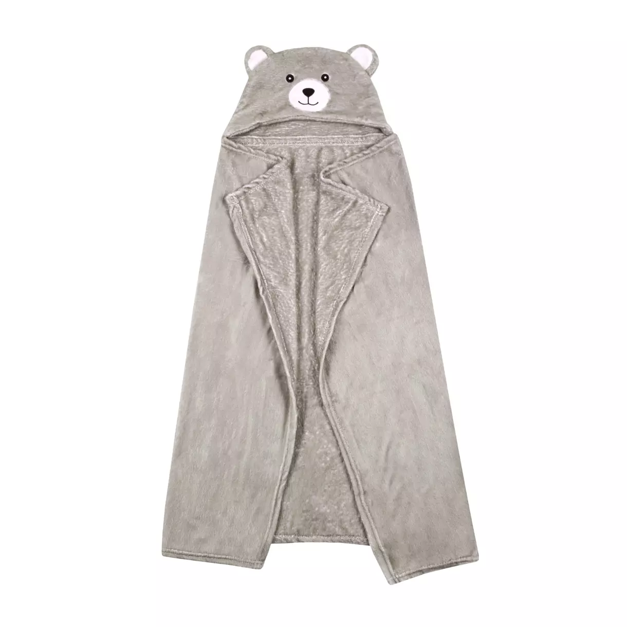 Plaid à capuche enfant Leo Gris 1