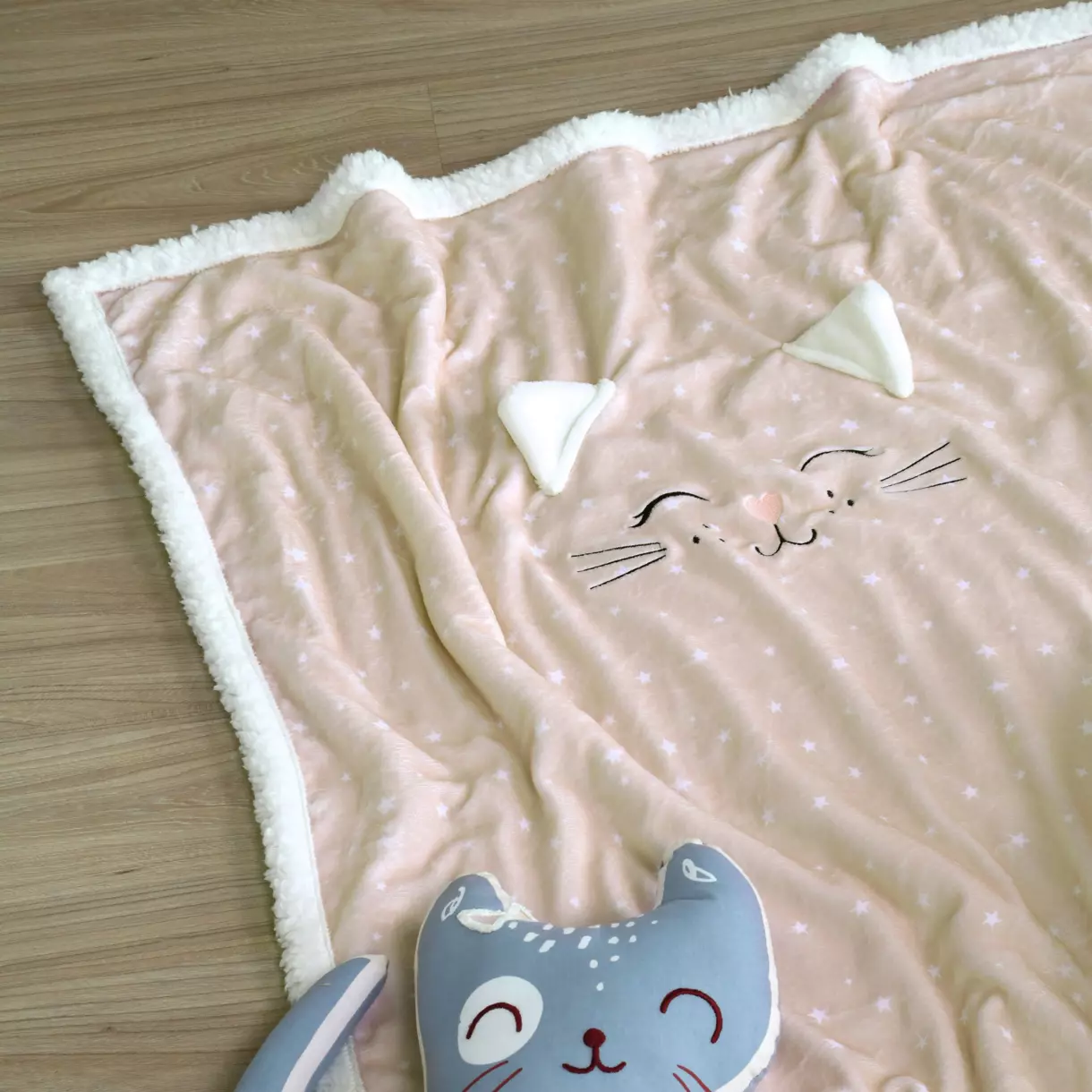 Manta suave niño (120 cm) Zoeline Rosa 1