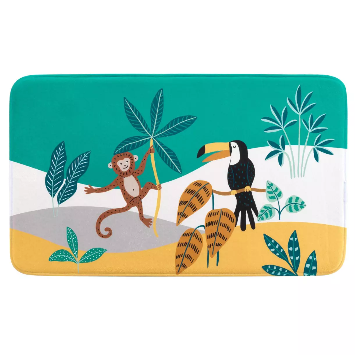 Alfombra (75 cm) Jungle Story Verde 1