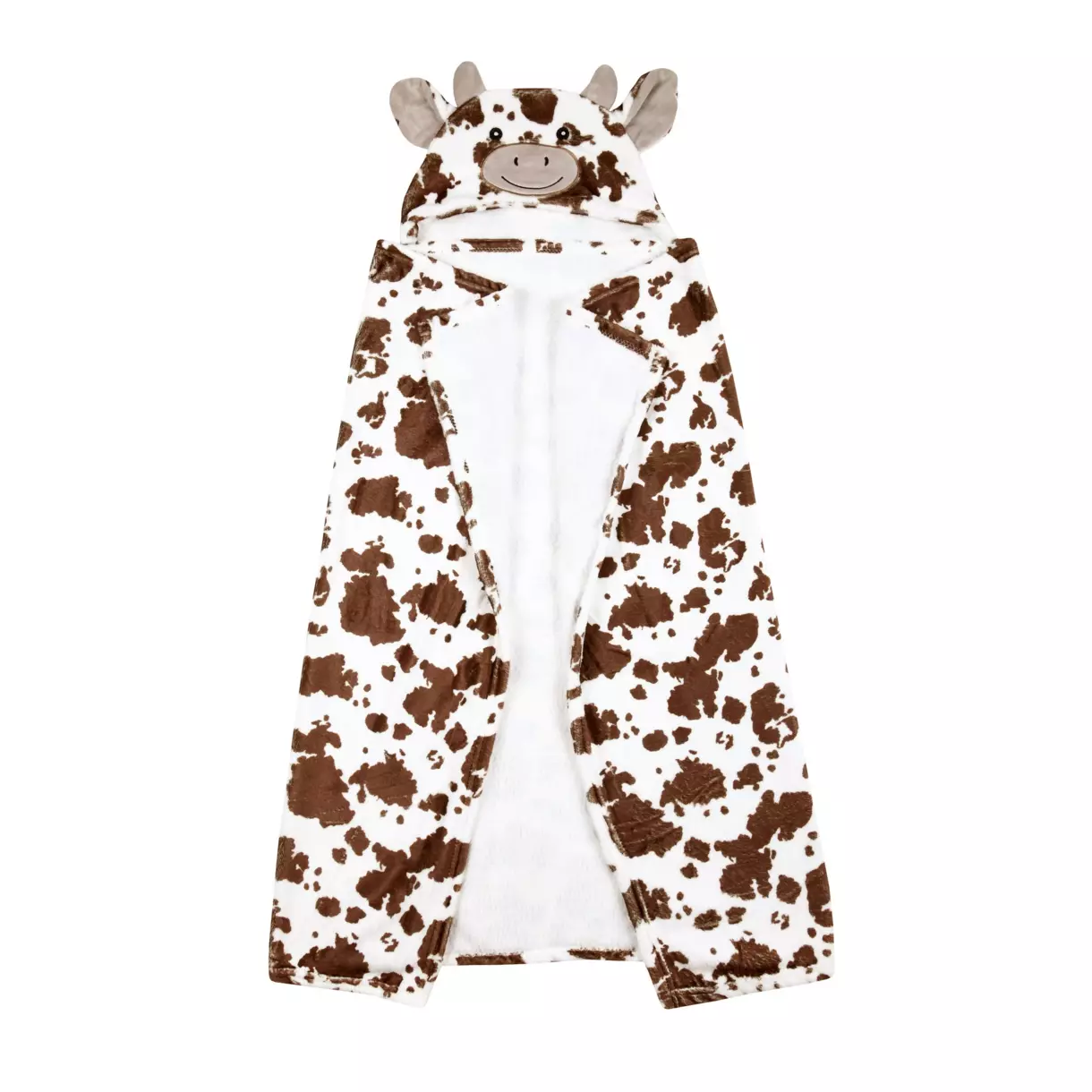 Plaid à capuche enfant Lise Marron 1
