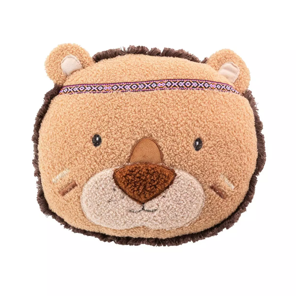 Coussin rond enfant Lionceau Jaune