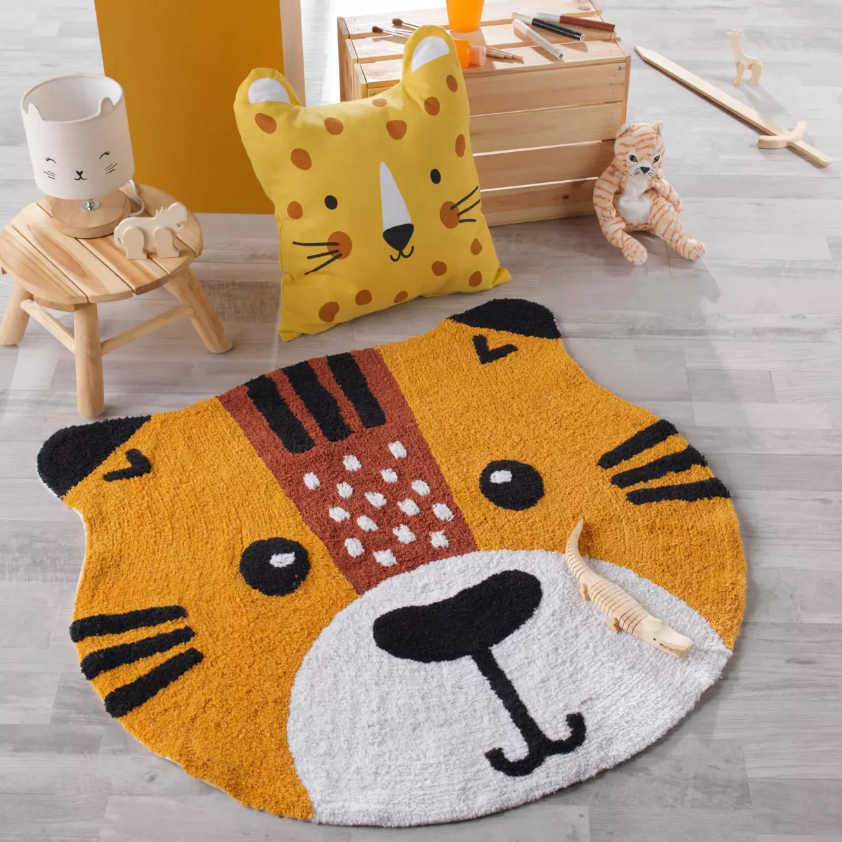 Tapis (90 cm) Timmy Jaune 1