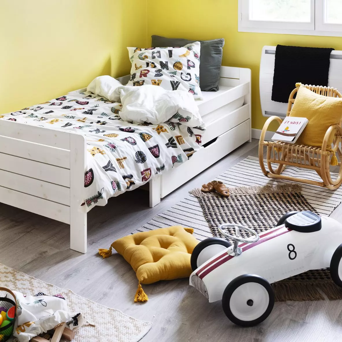 Funda Nórdica y una funda para almohada infantil en algodón (140 cm) Farandole Multicolor 1