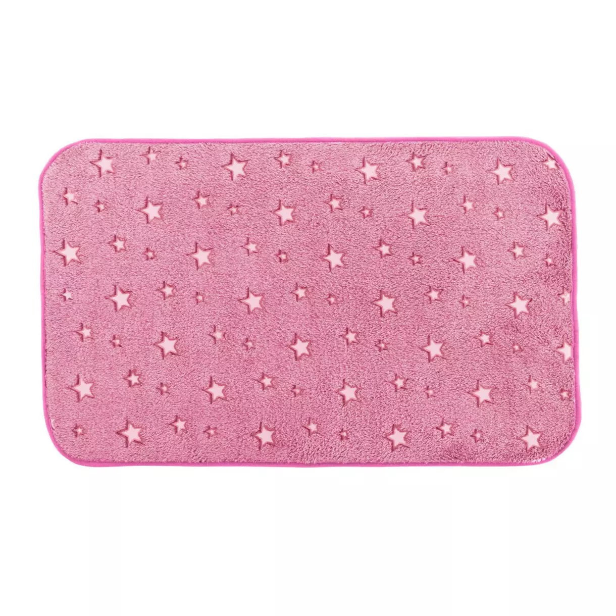 Tapis rectangulaire phosphorescent (80 cm) Fluo Night Rose fuchsia 1